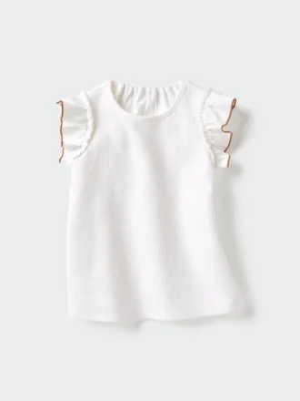 Baby Baby Airism Cotton T-Shirt | Frilled