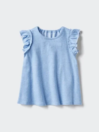Baby Baby Airism Cotton T-Shirt | Frilled