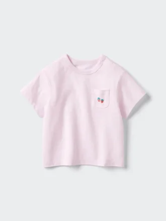 Baby Baby Airism Cotton T-Shirt | Patch