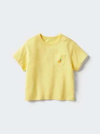 Baby Baby Airism Cotton T-Shirt | Patch