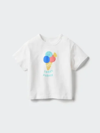 Baby Baby Airism Cotton T-Shirt | Printed