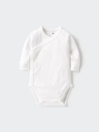 Baby Baby Long Sleeve Bodysuit | Open Front