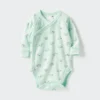 Baby Baby Long Sleeve Bodysuit | Printed | Open Front