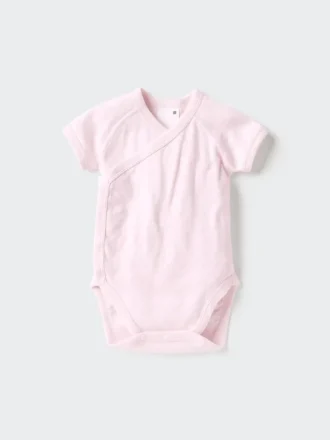Baby Baby Short Sleeve Bodysuit | Open Front