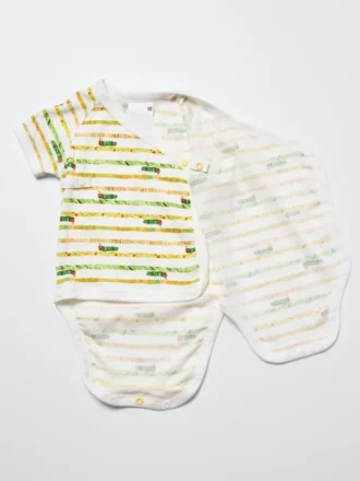 Baby Baby the Picture Book Collection Short Sleeve Bodysuit | Open Front | Caterpillar