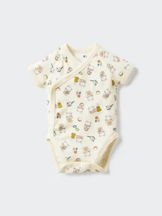 Baby Baby the Picture Book Collection Short Sleeve Bodysuit | Open Front | Koguma-Chan