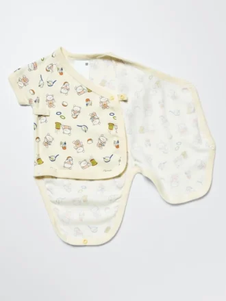 Baby Baby the Picture Book Collection Short Sleeve Bodysuit | Open Front | Koguma-Chan