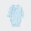 Baby Joy of Print Long-Sleeve Bodysuit (Open Front)