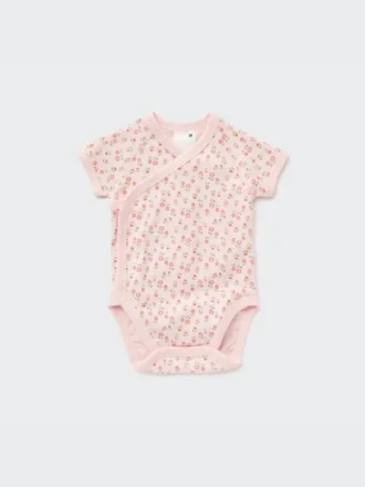 Baby Joy of Print Short-Sleeve Bodysuit (Flower)