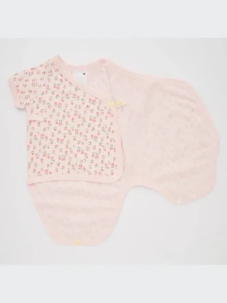 Baby Joy of Print Short-Sleeve Bodysuit (Flower)