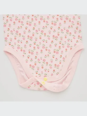 Baby Joy of Print Short-Sleeve Bodysuit (Flower)