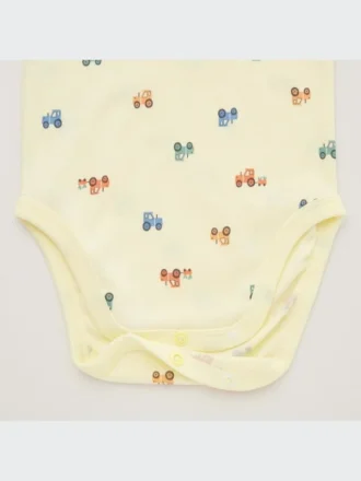 Baby Joy of Print Short-Sleeve Bodysuit (Tractor)