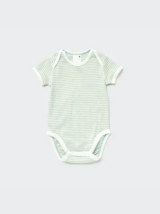 Baby Short-Sleeve Bodysuit (Striped)