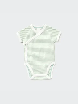 Baby Short-Sleeve Bodysuit (Striped)