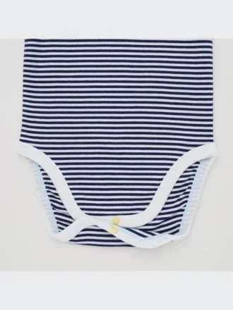 Baby Short-Sleeve Bodysuit (Striped)