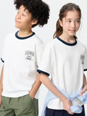 Kids Airism Cotton Graphic T-Shirt