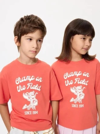 Kids Airism Cotton Graphic T-Shirt