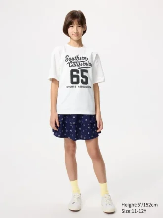 Kids Airism Cotton Graphic T-Shirt