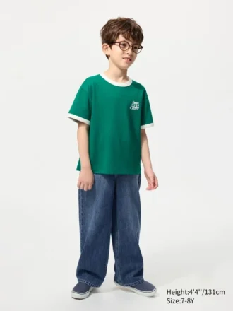 Kids Airism Cotton Graphic T-Shirt