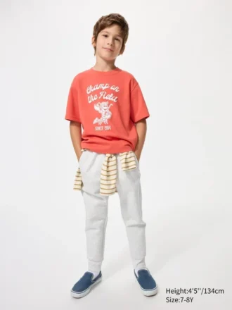 Kids Airism Cotton Graphic T-Shirt