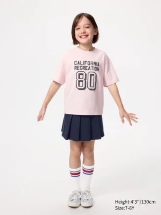 Kids Airism Cotton Graphic T-Shirt
