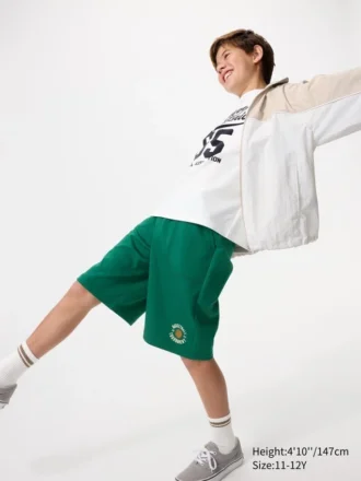 Kids Airism Cotton Half Pants | Print