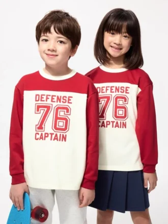 Kids Airism Cotton Long Sleeve T-Shirt | Graphic