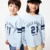 Kids Airism Cotton T-Shirt | Long Sleeve