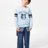 Kids Airism Cotton T-Shirt | Long Sleeve