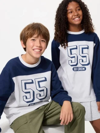Kids Airism Cotton T-Shirt | Long Sleeve | Graphic