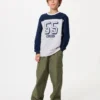 Kids Airism Cotton T-Shirt | Long Sleeve | Graphic