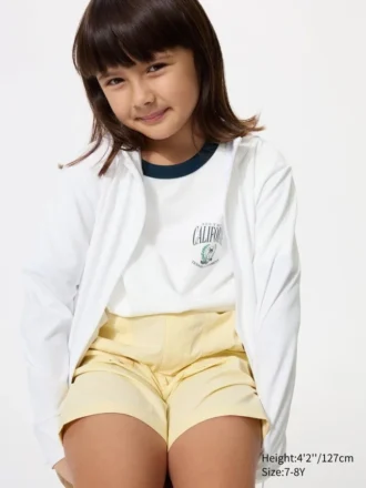 Kids Airism Uv Protection Full-Zip Hoodie