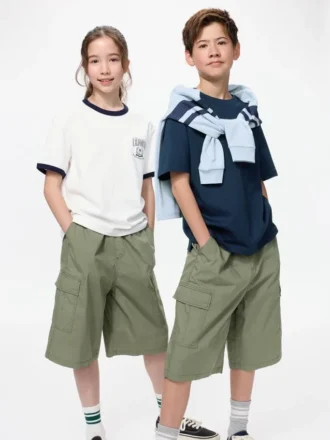 Kids Baggy Cargo Half Pants