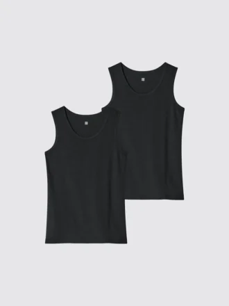 Kids Cotton Inner Tank Top | 2 Pack