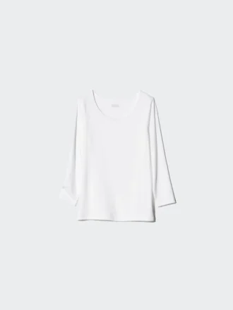 Kids Heattech Scoop Neck T-Shirt