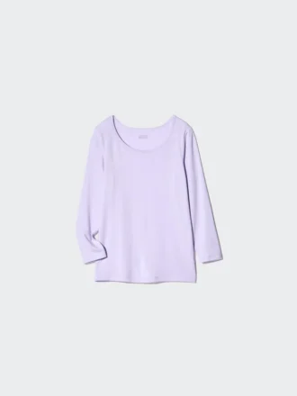 Kids Heattech Scoop Neck T-Shirt