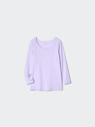 Kids Heattech Scoop Neck T-Shirt