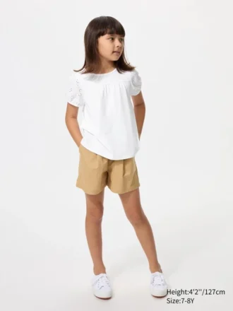 Kids Puff Sleeve T-Shirt | Embroidery