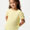 Kids Puff Sleeve T-Shirt | Shirring