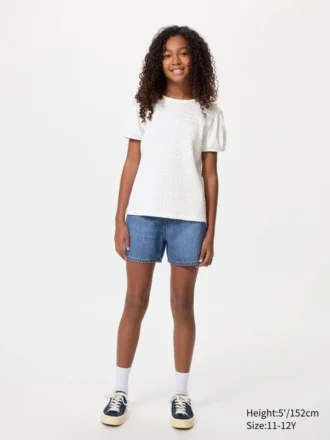 Kids Puff Sleeve T-Shirt | Shirring