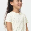 Kids Ribbed T-Shirt | Flower