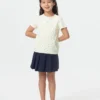Kids Ribbed T-Shirt | Flower