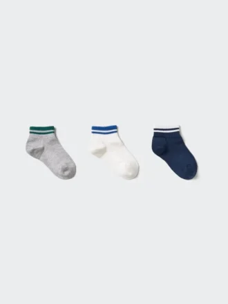 Kids Short Socks | 3 Pairs | Striped