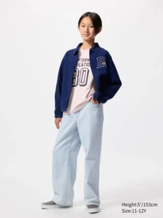 Kids Wide Straight Jeans