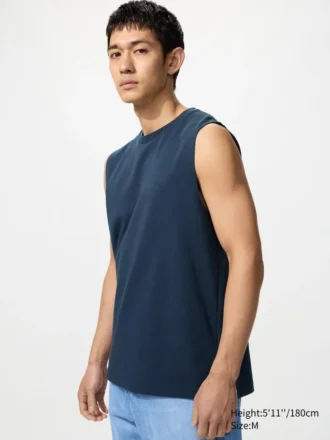 Men’s Airism Cotton T-Shirt | Sleeveless