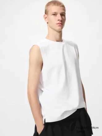 Men’s Airism Cotton T-Shirt | Sleeveless