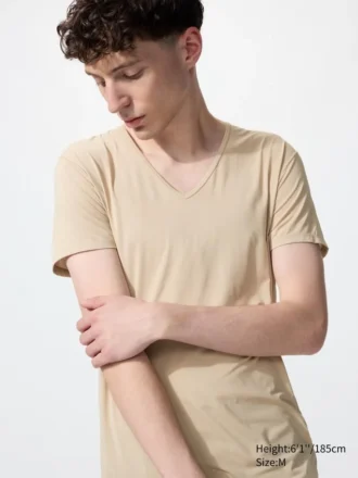 Men’s Airism T-Shirt | V-Neck