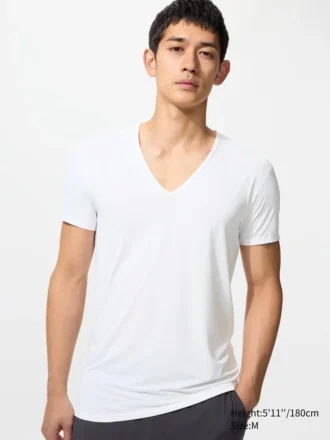Men’s Airism T-Shirt | V-Neck
