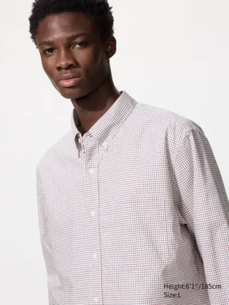 Men’s Broadcloth Shirt | Button Down | Checked