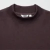 Men’s Brushed Jersey Mock Neck Long-Sleeve T-Shirt